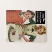 怒お母さんと台無しケーキ – ヴィンテージおもしろい ジグソーパズル (横)