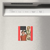 怒お母さんと台無しケーキ – ヴィンテージおもしろい マグネット (インサイチュ (食洗機))