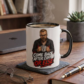 怒ったひげのCoffeeおじさん マグカップ