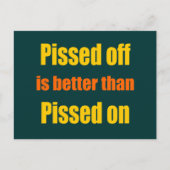 怒ったほうが怒ったよりましだ ポストカード (正面)