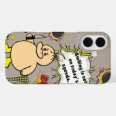 怒ったアヒルの面白グッズ Case-Mate iPhoneケース (裏面 (横))