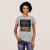 怒ったオオカミ Tシャツ (正面フル)