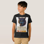 怒ったオオカミ Tシャツ (正面フル)