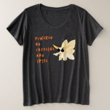怒ったオオワタシロガのカフェインと悪意のミームTシャツ