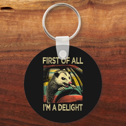 怒ったオッサムの運転が面白い名言 まず最初に私はA キーホルダー (正面)