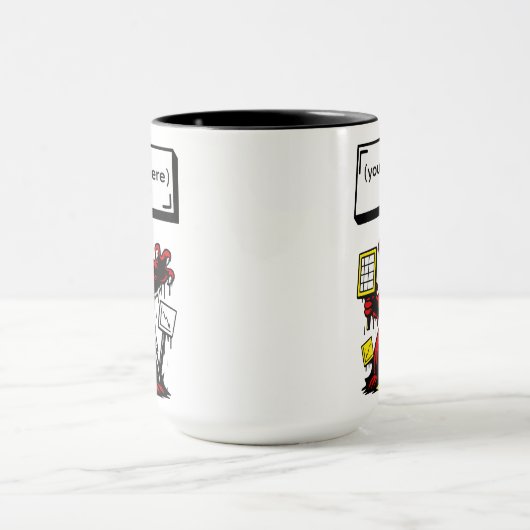 怒ったオフィスの熊 マグカップ (中央)
