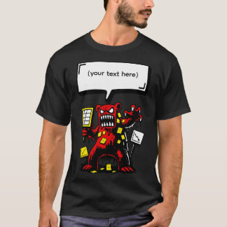 怒ったオフィスベア Tシャツ