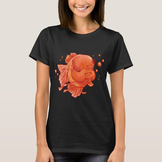 怒ったオレンジ色のオランダシシガシラ Tシャツ (正面)