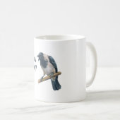 怒ったカラス コーヒーマグカップ (正面右)