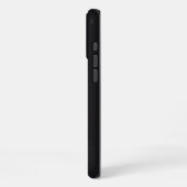 怒ったカンガルー ブラック iPhoneケース (左側面)