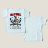 怒ったガチョウの七月四日 子供用Tシャツ (デザイン正面&裏面)
