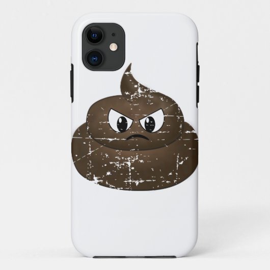 怒ったキャラクターのウンコ Case-Mate iPhoneケース (裏面)