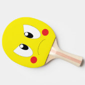 怒ったキャラクター 卓球ラケット (横)