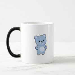 怒ったクマのミニマルかわいいスタイル モーフィングマグカップ