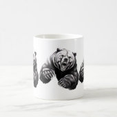 怒ったクマ コーヒーマグカップ (中央)