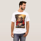 怒ったクリスマスエルフのトランプ Tシャツ (正面フル)