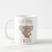 怒ったコアラのクマは「かわいい」と言うのをやめろ マグ (左)