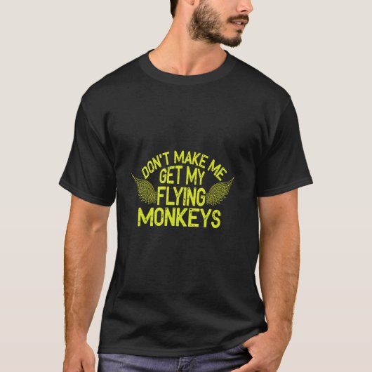 怒ったサル 空飛ぶ猿 2 メンズモンキーのTシャツ Tシャツ (正面)