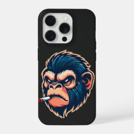 怒ったサル iPhone 15 Pro カー Proケース