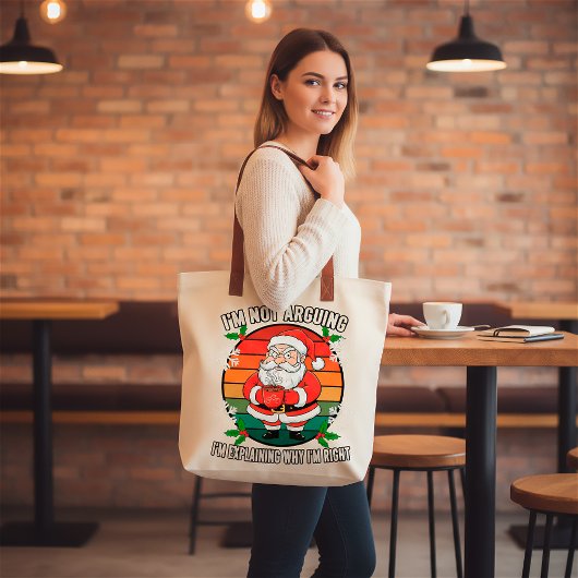 怒ったサンタのクリスマス 嫌味なホリデー トートバッグ