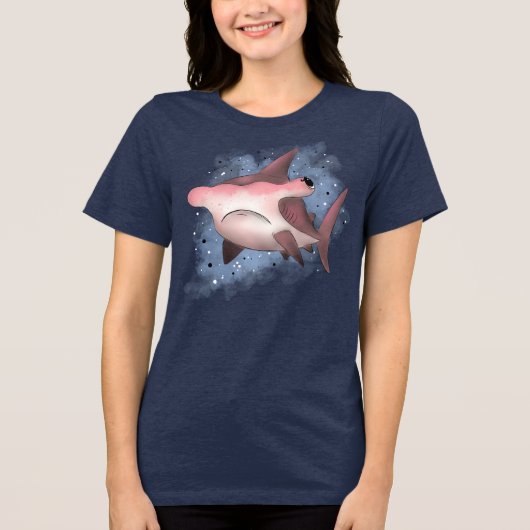 怒ったシュモクザメ トライブレンドＴシャツ (正面)