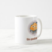 怒ったジャガイモのイラスト - 面白いポテトの絵 コーヒーマグカップ (正面右)