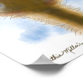 怒ったダチョウの漫画 ポスター (角)