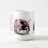 怒ったテントウムシ コーヒーマグカップ (正面左)