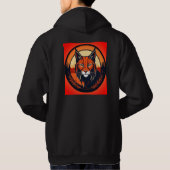 怒ったトラのTシャツ パーカ (裏面)