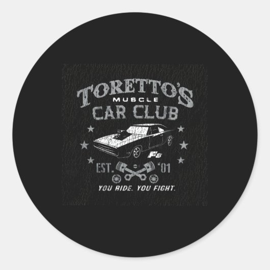 怒ったトレットのマッスルカーの運命 ラウンドシール (正面)