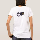 怒ったネコ Tシャツ (裏面)