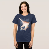 怒ったノコギリザメ トライブレンドＴシャツ (正面全面)