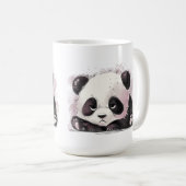 怒ったパンダ コーヒーマグカップ (正面右)