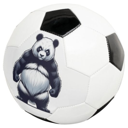 怒ったパンダ サッカーボール (3/4)