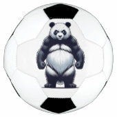 怒ったパンダ サッカーボール (正面)