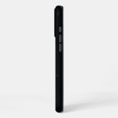 怒ったパンダ ブラック iPhoneケース (左側面)