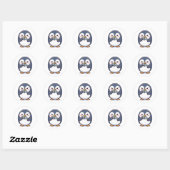 怒ったペンギン ラウンドシール (シート)
