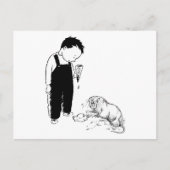 怒ったモグラもアイスクリームを食べる ポストカード (正面)