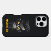 怒ったモンスターブラック iPhoneケース (裏面横)