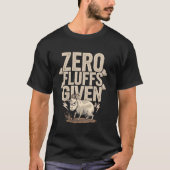 怒ったヤギがおかしい 面白い雑貨 Tシャツ (正面)