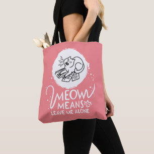 怒ったユーモアの猫 - ひとりにして - トートバッグ
