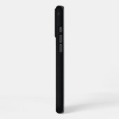 怒ったライオン ブラック iPhoneケース (左側面)