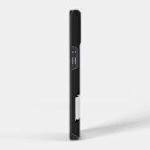 怒ったラマの鋭い顔出しコーナーのクールサングラス iPhoneケース (右側面)