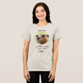 怒ったラマ 不機嫌 コメディ トライブレンドＴシャツ (正面全面)