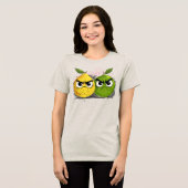 怒ったレモンと怒ったライム トライブレンドTシャツ (正面全面)