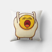 怒った卵のキャラクター クッション (裏面)