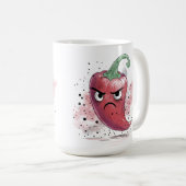 怒った唐辛子 コーヒーマグカップ (正面右)
