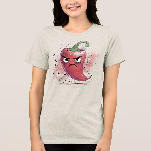 怒った唐辛子 トライブレンドＴシャツ (正面)