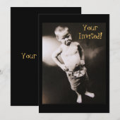 『怒った少年』招待状 オリジンオブマン 招待状 (正面/裏面)