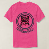 怒った犬 Tシャツ (デザイン正面)